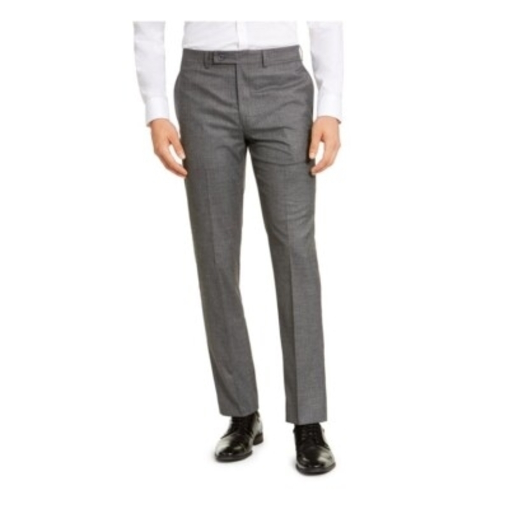 Calvin Klein Men's Gray Suit Trousers